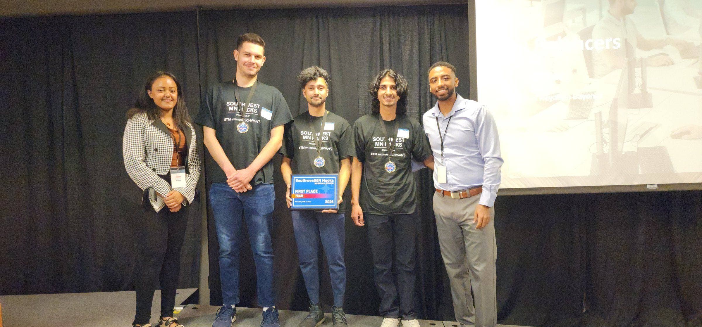 The Balancers, Grand Prize winners at Southwest MN Hacks